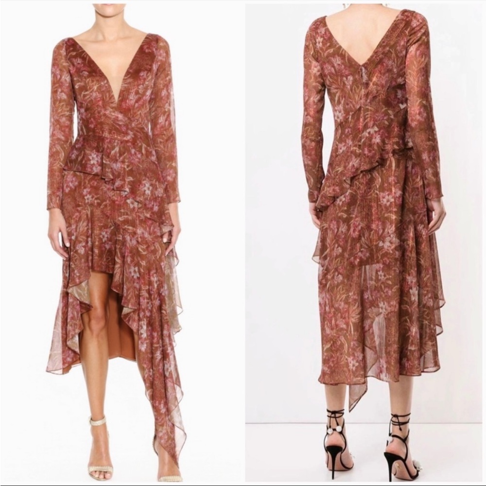 NWOT Marchesa Midi Maxi Printed Dress